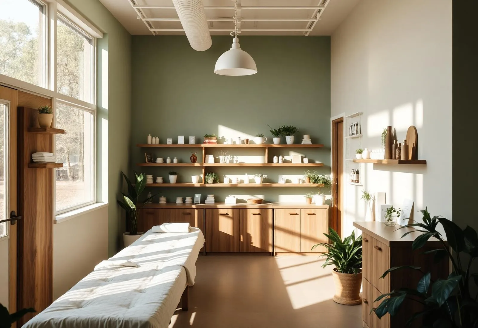 Calm, sunlit treatment room at Integrated Health Center in Ohio